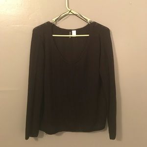 Semi-See Through Black Knit Sweater